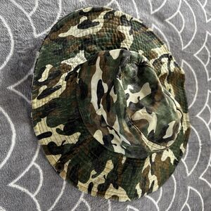 Army Woodland Straps Camo Hat